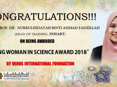YOUNG WOMAN IN SCIENCE AWARD 2018