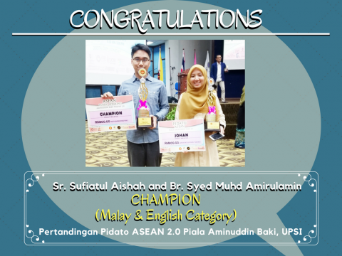 IIUM Champion in ASEAN Speech Competition