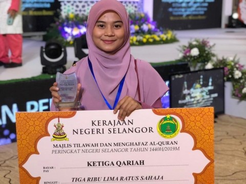 KLM Student won 3rd Place in Majlis Tilawah dan Menghafaz Al-Quran Peringkat Selangor 1440H/2019M.