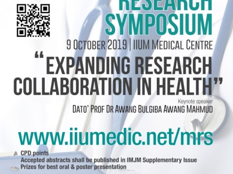 FIRST ANNOUNCEMENT - MEDICAL RESEARCH SYMPOSIUM (MRS) 2019