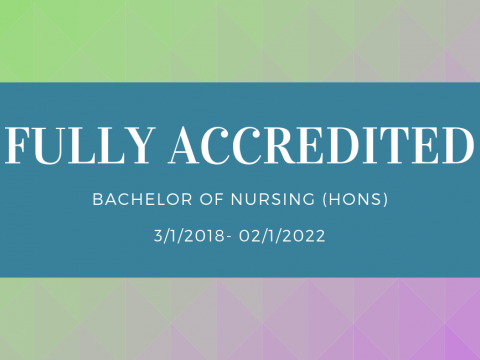 Full Accreditation of Bachelor of Nursing