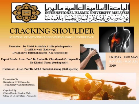 “Cracking Shoulder” - KOM CPC by Dept. of Orthopaedic, Traumatology and Rehabilitation 