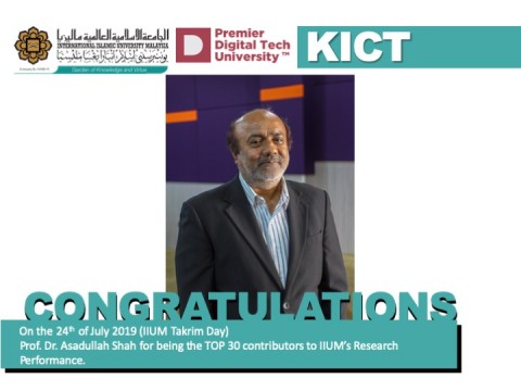 Congratulations - Prof. Dr. Asadullah Shah
