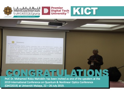 Congratulations - Prof. Dr. Mohamed Ridza Wahiddin