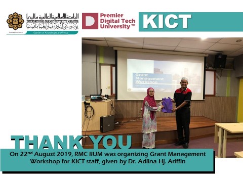 Grant Management Workshop for KICT Staff