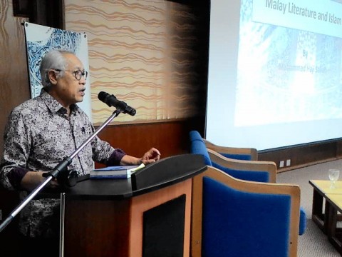 Academic Lecture by National Laureate Muhammad Haji Salleh - "Malay Literature and Islam"