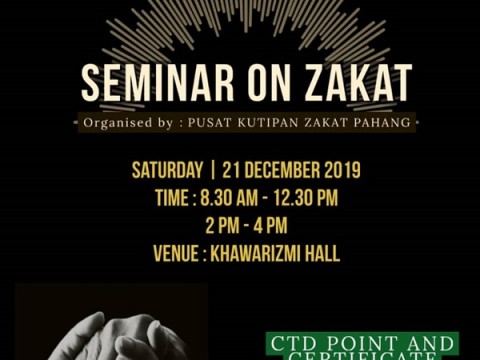 Zakat Seminar by Pusat Kutipan Zakat Pahang