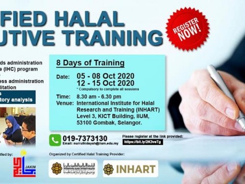 Certified Halal Executive Training October 2020