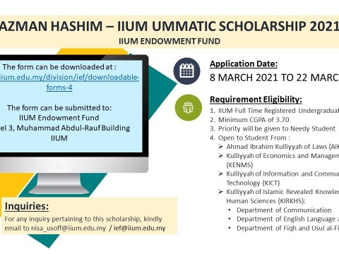 AZMAN HASHIM - IIUM UMMATIC SCHOLARSHIP 2021