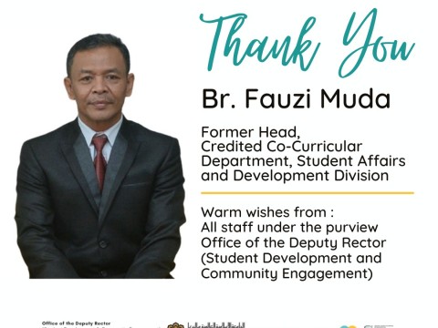 HEARTIEST APPRECIATION TO BR. FAUZI MUDA