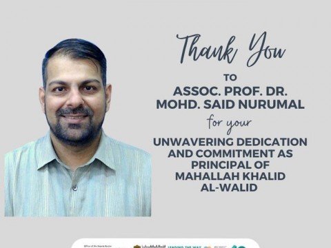 HEARTIEST APPRECIATION TO ASSOC. PROF. DR. MOHD. SAID NURUMAL 