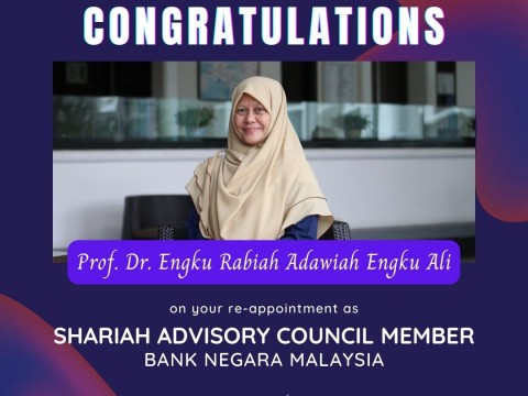 Congratulations Prof. Dr. Engku Rabiah Adawiah Engku Ali