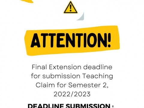FINAL- ANNOUNCEMENT ON SUBMISSION OF LTIFs TEACHING CLAIM FORM FOR SEMESTER 2, 2022/2023 (GOMBAK CAMPUS ONLY)