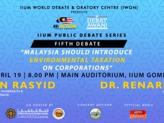 5th Debate of “Re: Action – Youth Engaged, IIUM Public Debate Series