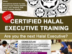 CERTIFIED HALAL EXECUTIVE TRAINING : NOW OPEN!