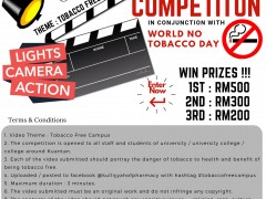 Winners of Short Video Competition during IIUM World No Tobacco Day 2019