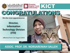 Congratulations to Dr. Norsaremah Bt. Salleh