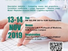 Biostatistics Workshop No.3/2019