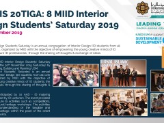 Waris 20Tiga: 8 MIID Interior Design Students' Saturday 2019