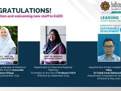 CONGRATULATIONS! For Promotion and welcoming new staff to KAED
