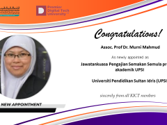 Congratulations to Assoc. Prof. Dr. Murni Mahmud