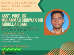 Congratulations to Asst. Prof Dr Shirwan Sani!