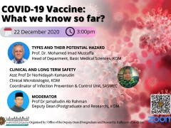 SPECIAL CONTINUOUS MEDICAL EDUCATION (CME) VIDEO ENTITLED: “COVID-19 VACCINE: WHAT WE KNOW SO FAR?”