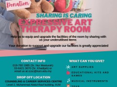 CALLING FOR DONATIONS: EXPRESSIVE ART THERAPY ROOM