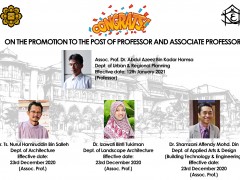 Congratulations for the Promotion of Professor and Associate Professor