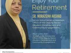 HAPPY RETIREMENT - SR. NORAZIZAH ARSHAD