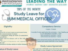 Tips of the Month : Study Leave for IIUM Medical Officer