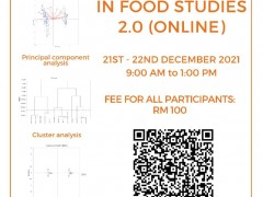 INHART LABORATORY WORKSHOP SERIES - Multivariate data analysis in food studies 2.0 (online)