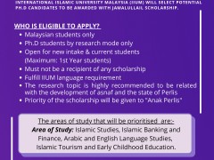 Jamalullail Scholarship Application 2022
