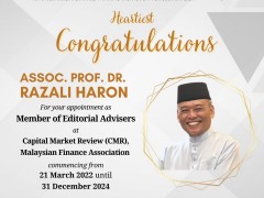 Congratulations to Assoc. Prof. Dr. Razali Haron