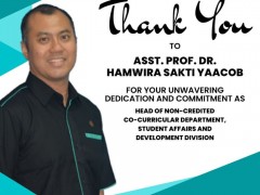 HEARTIEST APPRECIATION TO ASST. PROF. TS DR. HAMWIRA SAKTI YAACOB 