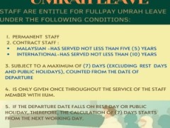 Tips of the Month : Umrah Leave