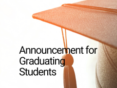 Announcement for Graduating Students