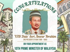Heartiest Congratulations - YAB Datuk Seri Anwar Ibrahim