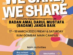 Community Engagement Programme with Badan Amal Darul Mustafafa (BADAM) : 17 - 18 March 2023