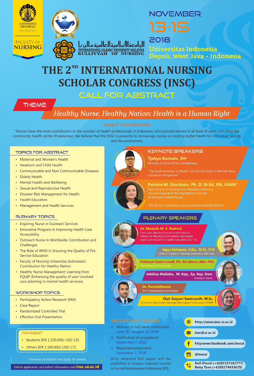 The 2nd International Nursing Scholar Congress (INSC)