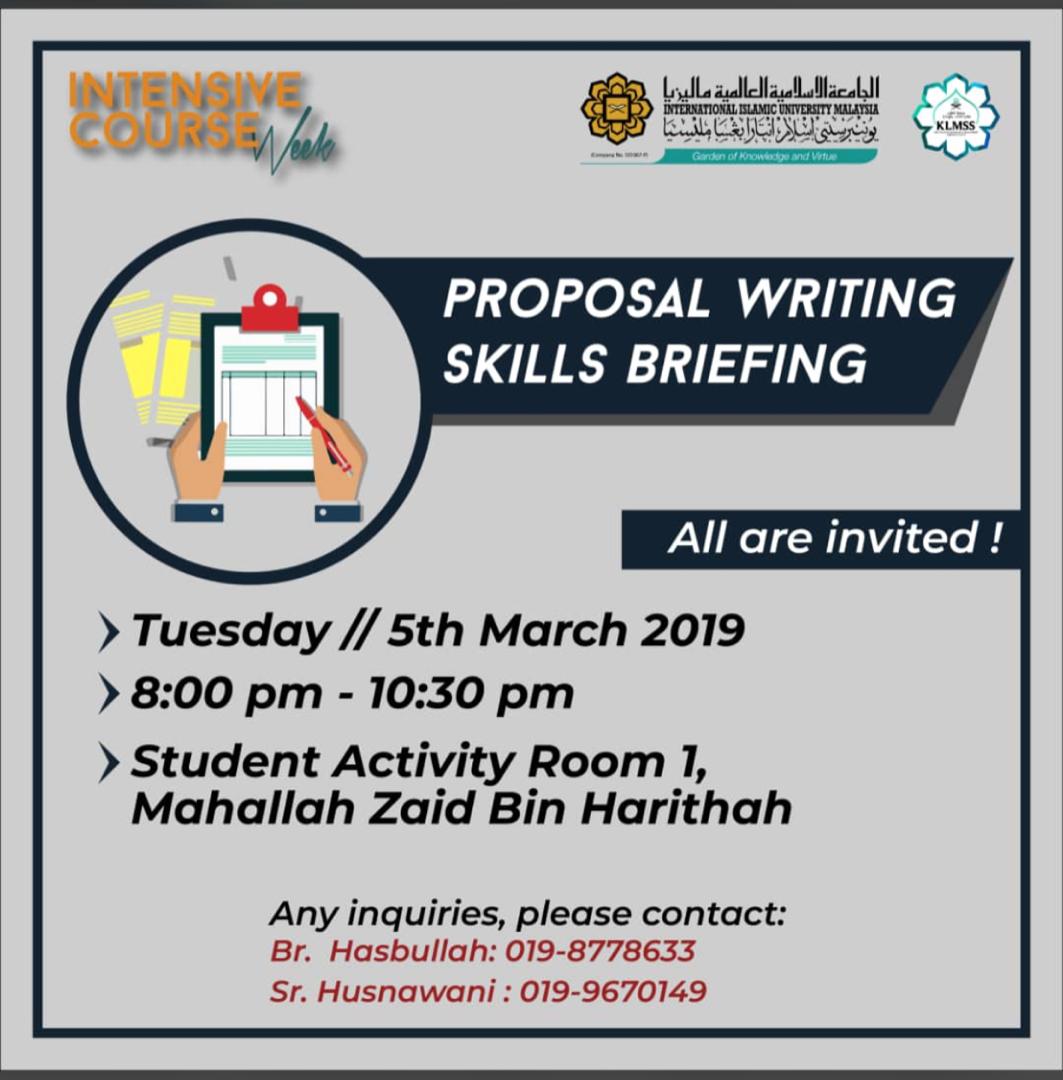 Proposal Writing Skills Briefing