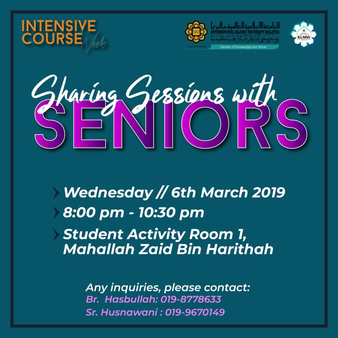 Sharing sessions with seniors