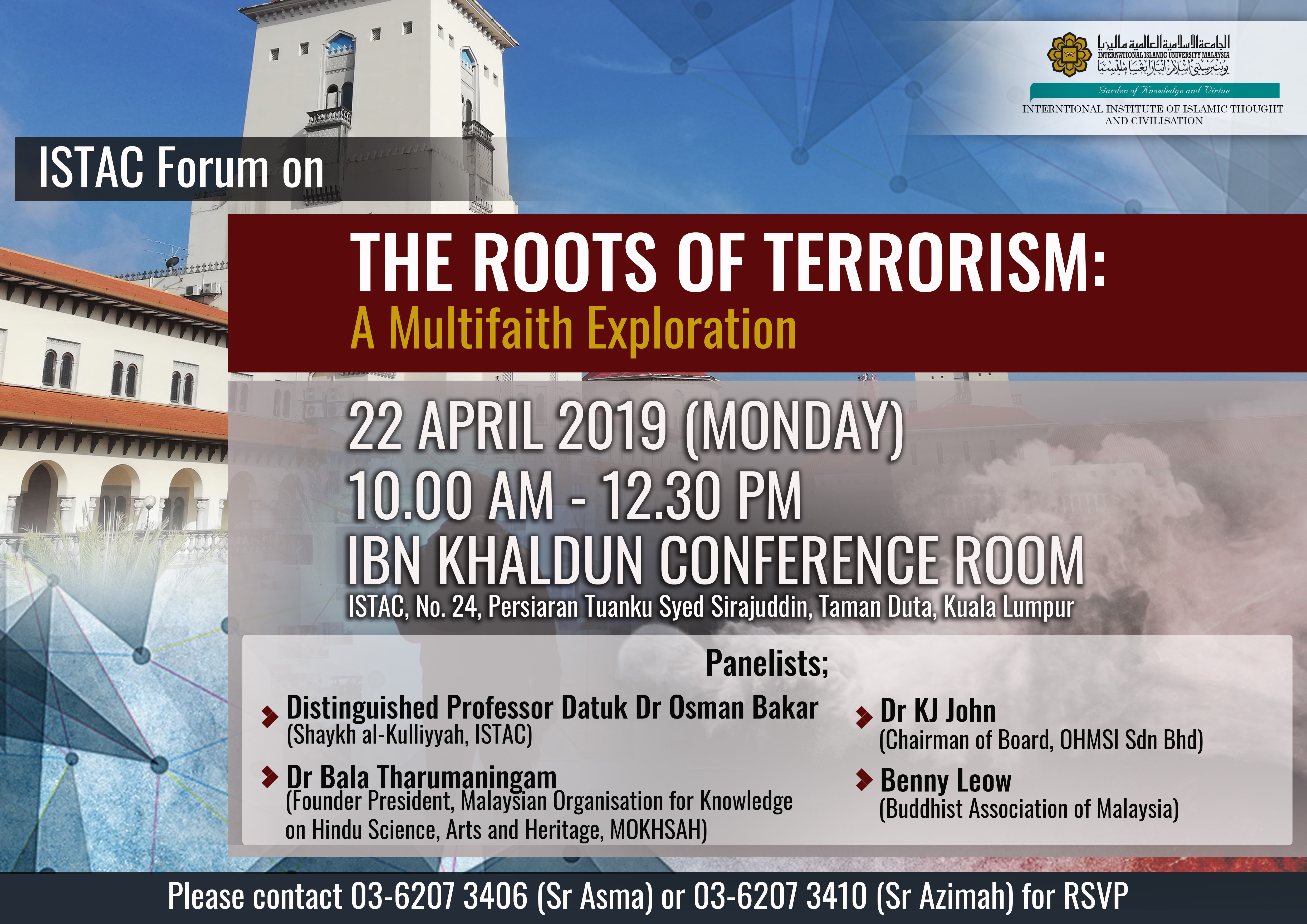 ISTAC FORUM ON THE ROOTS OF TERRORISM: A Multifaith Exploration