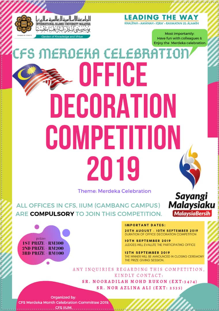 CFS Merdeka Celebration: Office Decoration Competition 2019