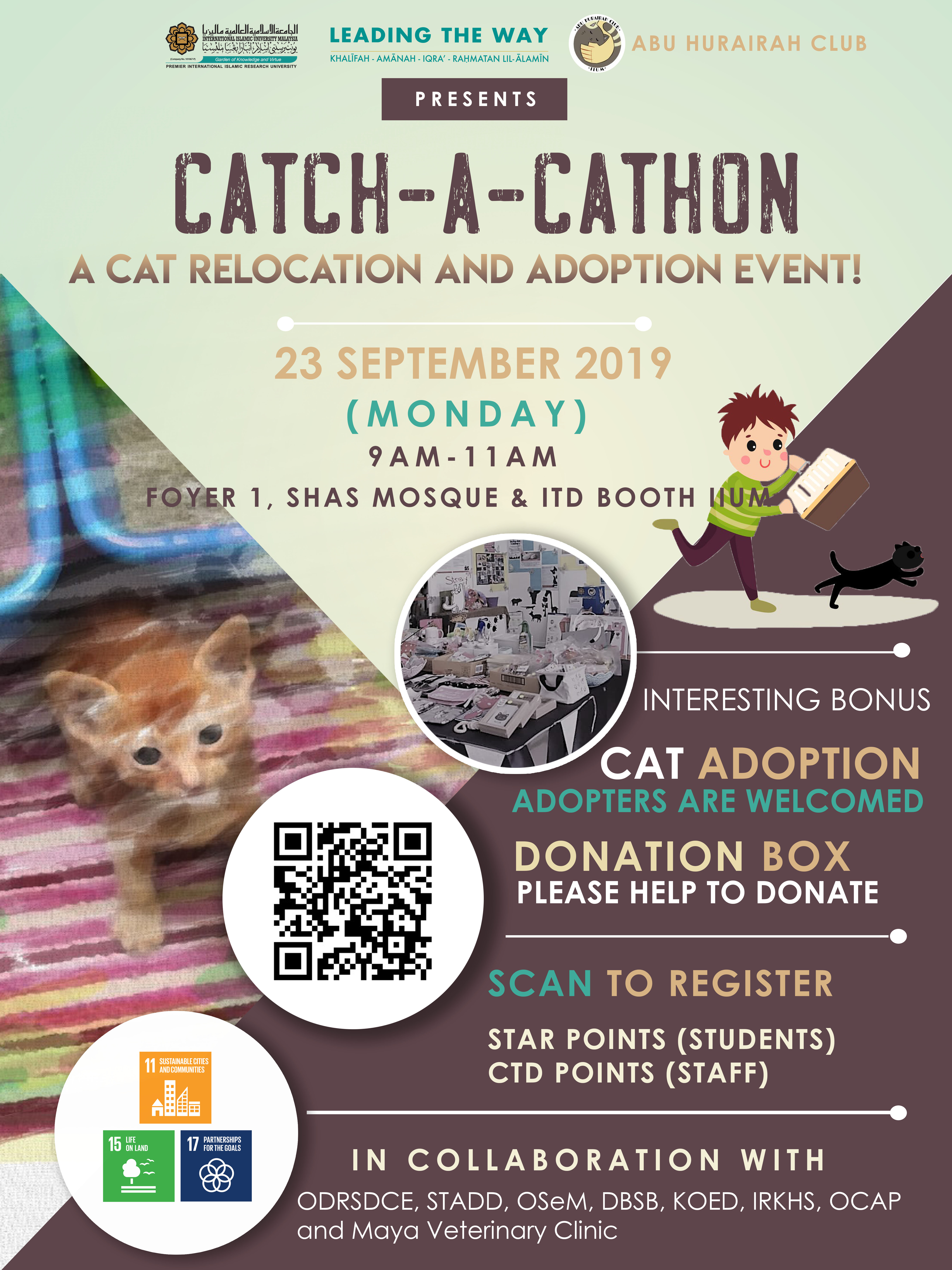 INVITATION TO ATTEND THE CATCH-A-CATHON RELOCATION AND CAT ADOPTION EVENT