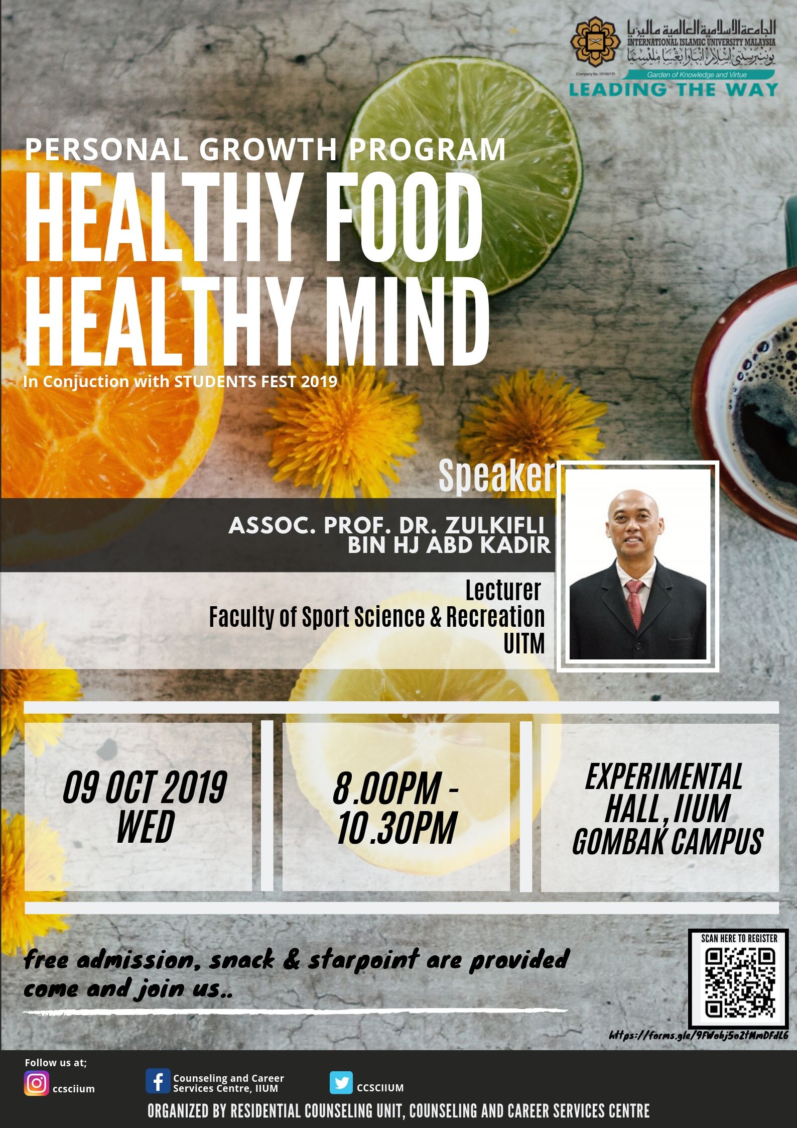 PERSONAL GROWTH GROUP : HEALTHY FOOD HEALTHY MIND