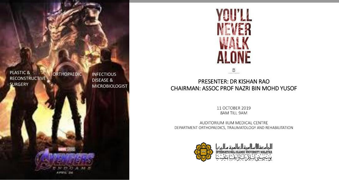 'You'll Never Walk Alone' - KOM CPC by Dept. of Orthopaedocs,Traumatology and Rehabilitaion