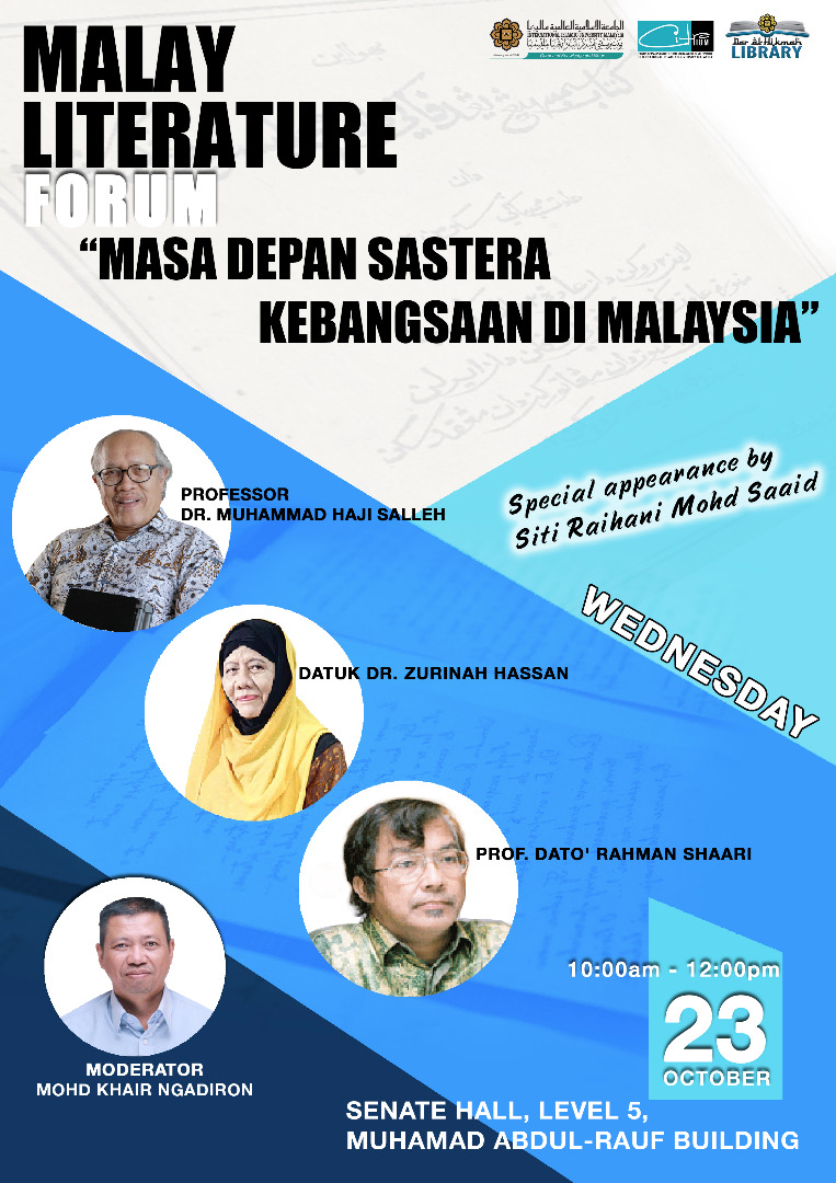 Malay Literature Forum "Masa Depan Sastera Kebangsaan di Malaysia"