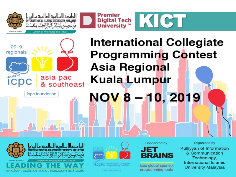  International Collegiate Programming Contest Asia Regional Kuala Lumpur, ACM ICPC 2019
