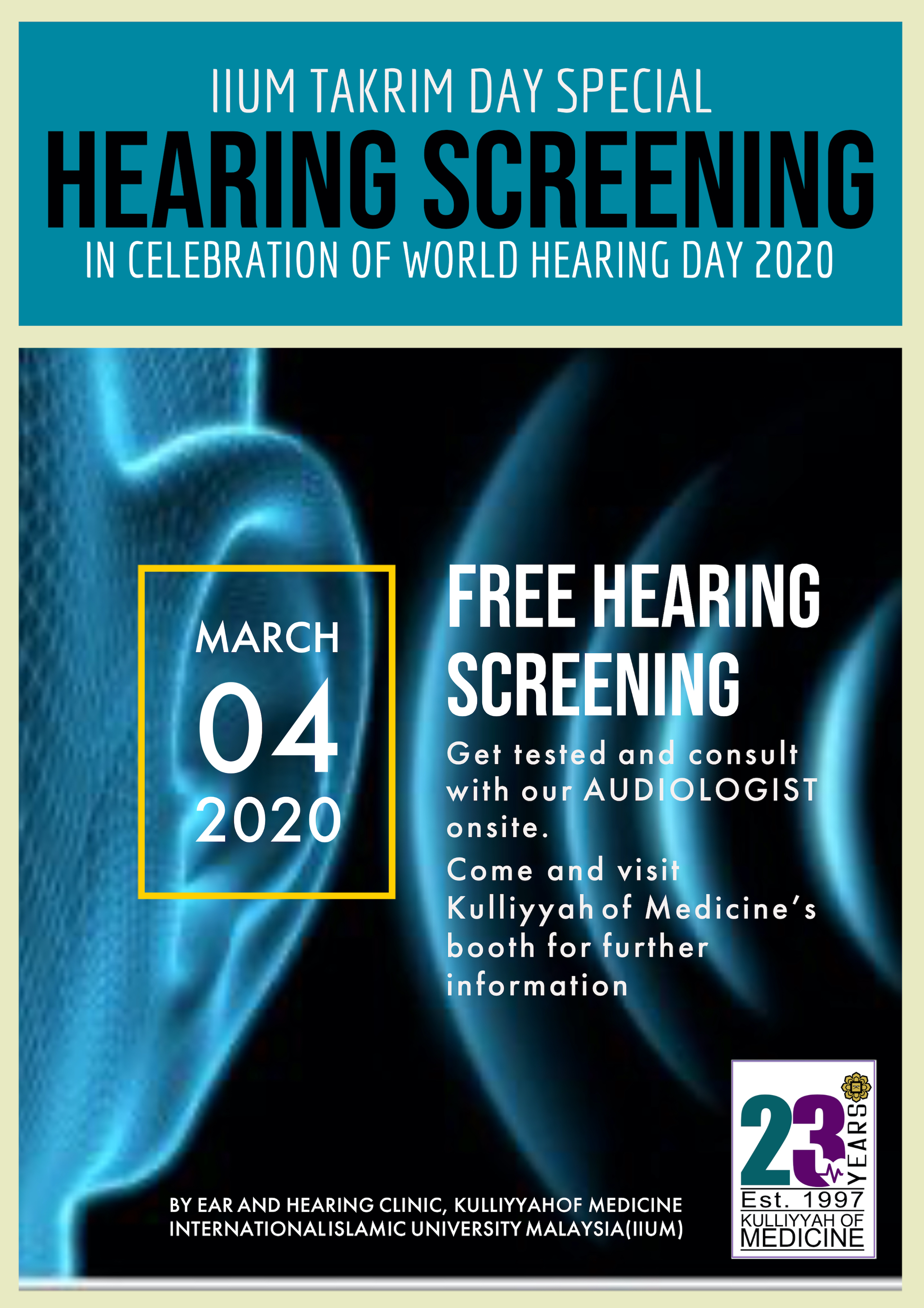 IIUM Takrim Day Special: Hearing Screening